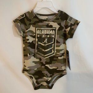 OHT Camo Alabama Crimson Tide Onesie Size 6-12 Months New
